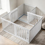 Dog Playpen Expansion Panels 4-Packs, Height 25.6 inch, White
