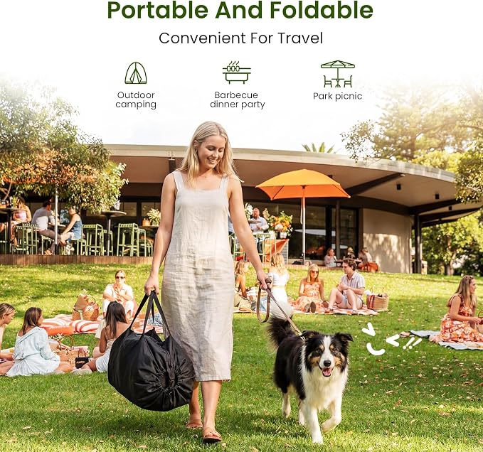Portable Collapsible Soft Dog Crate for Extra Large Dogs,42in Black | Oxford Cloth Travel Camping dog kennel with 4 Mesh Windows & 2 Storage Pockets,for Indoor & Outdoor Use