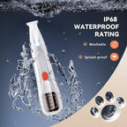 2026 New Pet Precision Trimmer, Dog Paw Trimmer with LED Light, Ultra Quiet | IP68 Waterproof, Dual-Speed Motor, Suit for Trimming Paw, Ear, Face, Butt, Eyebrows, USB Rechageble
