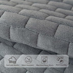 Washable Velvet Dog Couch Cover, Plush Pet Sofa Furniture Protector for 2-3 Cushion Couch, Non-Slip Washable Cover for Dogs(1PC/27.6"x70.9",Dark Grey)
