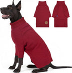 cyeollo Dog Sweater Long Sleeve Knitted Turtleneck Pullover Warm Clothes | Ultra Soft Warm Knit, Full Coverage, 4-Way Stretch for Easy Movement, Easy On & Off, Winter Daily Wear for Small Dogs