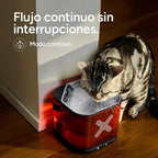 Molly&Cody Cordless Cat Water Fountain, 3L/101oz Pet Fountain Rechargeable Battery with Motion Sensor Separate Tank & Power Base Ultra Quiet Stainless Steel Tray for Cats & Dogs(3 Filters Included)