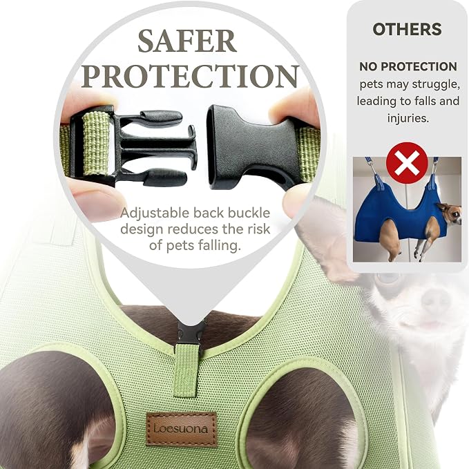 Dog Grooming Hammock – for Dogs Cat Grooming Hammock,Dog Sling for Nail Trimming with Dog Nail Clippers for Small Dogs,Dog Hammock for Nail Trim,Dog Hanging Harness for Nail Trimming