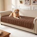 Smiry Couch Cover for Dogs, Non Slip Fuzzy Pet Sofa Covers Washable | Sofa Slipcovers for 3 Cushion Couch, Soft Thick Furniture Protector for Cats Dogs, Against Fur, Dirt, Scratch (35.4"x95")
