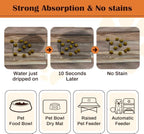 Pet Feeding Mat for Floors Waterproof Dog Mat for Food and Water Absorbent Quick Dry Non Slip mat for Cat Bowls
