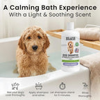 Dog Shampoo, Conditioner & Detangler, Hypoallergenic Tearless Lavender 16OZ | For Sensitive Itchy Skin, Best Shampoo For Smelly Dogs, Goldendoodle, Poodle & Doodle, Puppy Pet Wash Soap, USA Made, 4-in-1