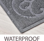 PetLike Cat Litter Box Mat, Thick Kitty Litter Trapping Mat, Durable,Waterproof &Washable with Non-Slip Backing, Soft on Kitty Paws and Easy to Clean, BPA Free