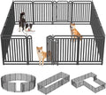 40 Inch Dog Playpen Outdoor, 16 Panels Puppy Playpen Heavy Duty Dog Play Pen Indoors, Rust Resistant Dog Pen for Large/Medium/Small Dogs, Dog Fence for RV Camping