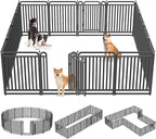 40 Inch Dog Playpen Outdoor, 16 Panels Puppy Playpen Heavy Duty Dog Play Pen Indoors, Rust Resistant Dog Pen for Large/Medium/Small Dogs, Dog Fence for RV Camping