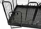 PJYuCien Puppy Playpen Plus Storage Bage with Bottom & Top Cover, 24" H | Heavy Duty, Dog Fence for Small Dogs, Foldable Square Pen, Indoor, Outdoor, Backyard Pasture, Camping, Protects Floors