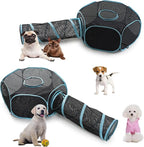 INTURN Cat Furniture Tent for Indoor and Outdoor Playpen Portable Cat Tunnels, Outdoor Kennel (Hexagon + Tunnel)
