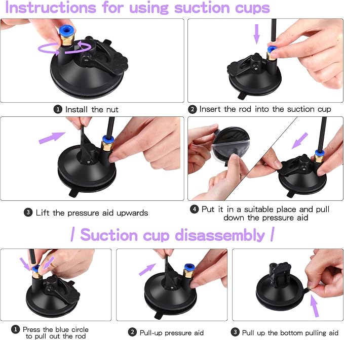 Soarer 3in1 Flying Bird Cat Wand Toys with Suction Cup for Indoor Cat,7Pcs | Enhanced Suction Cup,Interactive Cat Fishing Pole Toy Replacement and Door Hanging Cat String Toy for Indoor Kitten Self Play
