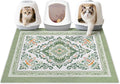Unicorn Catcher 40"x30" Cat Litter Mat Non-Slip Washable Litter Box Mat | High-Density PVC Litter Catcher Mat Efficiently Traps Scattered Litter From Paws To Keep Floors Clean