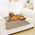 Smiry Waterproof Dog Bed Cover, Reversible Pet Blanket for Sofa Couch | Soft Washable Dog Blanket, Leakproof Couch Cover for Dogs Cats & Furniture Protection, 30x53, Taupe/Beige