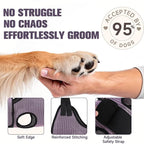 PAWCHIE Dog Grooming Hammock Harness for Dogs & Cats with Pet Nail Clipper Trimmer- Breathable Cat Hanger Sling for Trimming Clipping Nails-Dog Hammock Restraint Bag for Small Medium Large Dog, Pink M