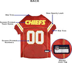Pets First NFL Kansas City Chiefs Dog Jersey, Size Small, Football Shirt Costume for Pet, Dog Sports T-Shirt, NFL Team Clothing for Cats, Licensed Pet Apparel Available in 7 Sizes and 32 Teams
