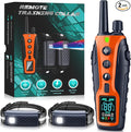 Dog Shock Collar 2 Dogs(15-150lbs) with Flashing Light for Night Walks,4500FT Dog Training Collar Adjustable Pitch Beep(1-8), Vibration(1-16), Safe Shock(1-99), and Keypad Lock