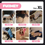 FUAMEY Dog Recovery Suit, Soft Surgical Suit for Dogs Onesie for Surgery | Cone Alternative after Surgery, Abdominal Wound Protector, Anti Lick Suit, Dog Onesie for Surgery Female Male Blue Boat XL