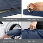 Waterproof Orthopedic Dog Crate Bed for Small Dogs & Cats | Egg Crate Foam, Fits 24x18 Crates, TPU Waterproof Layer, Machine Washable 1680D Oxford Cover, Small Pets Up to 20 lbs