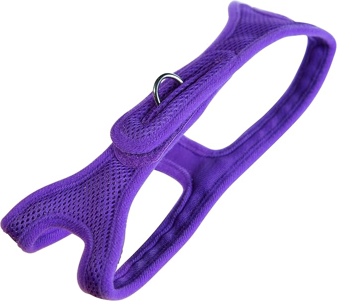 Velpro Mesh Pet Shoulder Harness Collar, 13"-14", Purple
