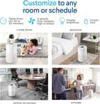 Clorox Large Room Turbo Air Purifiers for Home With True HEPA Filter | 1,650 Sq Ft | Reduces 99.9% of Mold, Viruses, Wildfire Smoke, Allergens, Pet Allergies, Dust | Whisper Quiet