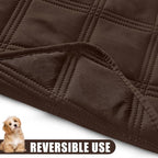 Smiry Waterproof Dog Bed Cover, Reversible Pet Blanket for Sofa Couch | Soft Washable Dog Blanket, Leakproof Couch Cover for Dogs Cats & Furniture Protection, 30x70, Chocolate/Chocolate