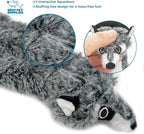 Best Pet Supplies Squeaky Dog Toys with Soft Durable Fabric for Small, Medium and Large Pets Interactive Toy for Indoor Play, Supports Active Biting and Play - Fox, Raccoon, Small