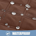 Smiry Waterproof Reversible Pet Couch Covers for Dogs | Pet Friendly, Soft Fabric, Washable Sofa Furniture Protector for Dogs Cat Kids, Checkered (68"x82", Brown/Beige)