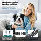 Smart AI Bark Collar for Large Medium Small Dogs, Anti Barking Device with 5 Training Modes, Exclusive Forced Bark-Stopping, Rechargeable IP67 Waterproof Bark Collar with 5 Sensitivity (Teal)