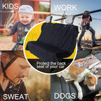 Back Seat Cover for Car Trucks Van SUV,Waterproof Rear Bench Towel Seat Covers for Dogs and Kids,Automotive Backseat Protector (Black)