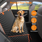 MIXJOY Truck Back Seat Cover for Dogs, Waterproof Pet Seat Covers for Trucks, Dog Cover for Truck Back Seat, Nonslip Pet Bench Seat Cover for Ford F150 F250 F350/Chevrolet Silverado/GMC/Ram