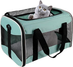 Small Animal Travel, Carrier for Hedgehog Rat Parrot Bird Guinea Pig, Lizards Carrier, Soft Sided Travel Carrier Portable Guinea Pig Up to 10 Lbs (15 * 10 * 10, Green)