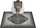 Glittme Cat Litter Mat, 24"x15" Non-Slip Washable Trapping Mat for Cats | Litter Trapping Mat With Thick PVC Coil To Catch Scatter, Soft On Paws And Waterproof Bottom To Protect Floors