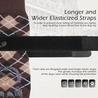 EXPAWLORER Dog Socks to Prevent Licking Paws,Anti Slip Dog Shoes for Hot Pavement,Dog Booties for Hardwood Floors,Dogs Boots & Paw Protectors for Small Medium Large Senior Dogs,British Style,Brown XS