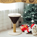 Sosation Espresso Martini Cat Scratcher 19.7" H Cat Scratching Post Scratcher with Dangling Ball for Indoor Cats Scratching Post for Kittens and Medium Large Cats