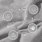 Couch Cover for 2 Cushion Sofa, Washable Cat Scratch Proof Sofa Covers Love Seat L Shape Soft Sectional Sofa Slipcover Furniture Protector for Dogs Pets Kids, 71" x 118", Light Grey