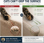 Cat Scratch Furniture Protector - 18 Pack XL | 17" x 12" Sheets, Sofa Guard, Claw-Deterrent Pet Coverage, Self-Adhesive with 50 Twist Pins, Cuttable to Fit