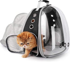 Lollimeow Cat Carrier Backpack, Expandable Bubble Pet Carrier for Cats and Small Dogs, Airline Approved Travel Backpack for Hiking, Walking & Outdoor Adventures - Supports up to 14 lbs