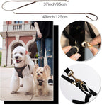 Puppytie Small Dog Harness and Leash Set, Black, S (9-17.5 lbs) | Dog Harness Small Sized Dog, Dog Leash for Small Dogs, Soft and Lightweight, Puppytie Dog Harness for Daily Walks