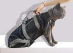 Cinf Cat Nail Clipping Cleaning Grooming Restraint Bag No Scratching Biting for Bathing Nail Trimming Injecting Examining(Black,L)