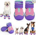 Dog Shoes for Large Small Medium Dogs, Dog Boots & Paw Protectors Breathable Dog Booties for Outdoor Hiking, Camping, Walking, Hardwood Floors Size 2