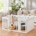 Acrylic Dog Playpen Indoor, Puppy Pens for Small Dogs & Puppies,13 Panels | Easy Assemble, DIY Flexible Shape Dog Pen with Plastic Fence, Pet Exercise Pin for Small Animals, 24''Tall