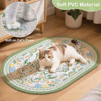 Bienbee Cat Litter Mat, 24" x 15" Dense Trapping Mesh for Litter Boxes | Litter Box Mat with PVC Mesh, Waterproof &Urineproof, Non-Slip Grip, Soft On Kitty Paws and Easy to Clean to Protect Floor