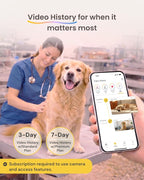 Furbo Mini Pet Camera: Home Security & Smart Alerts, Subscription Required | Stay connected with AI Pet & Home Safety Alerts, Mountable 130° Wide View, Video History, 2-Way Audio, Paid Plan Required