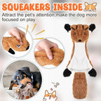 Outus 20 Pcs No Stuffing Dog Squeaky Toys Bulk for Aggressive Chewers, Crinkle Teething Chew Plush Toys for Small Medium Large Pet Gift, 20 Styles(Classic Style)