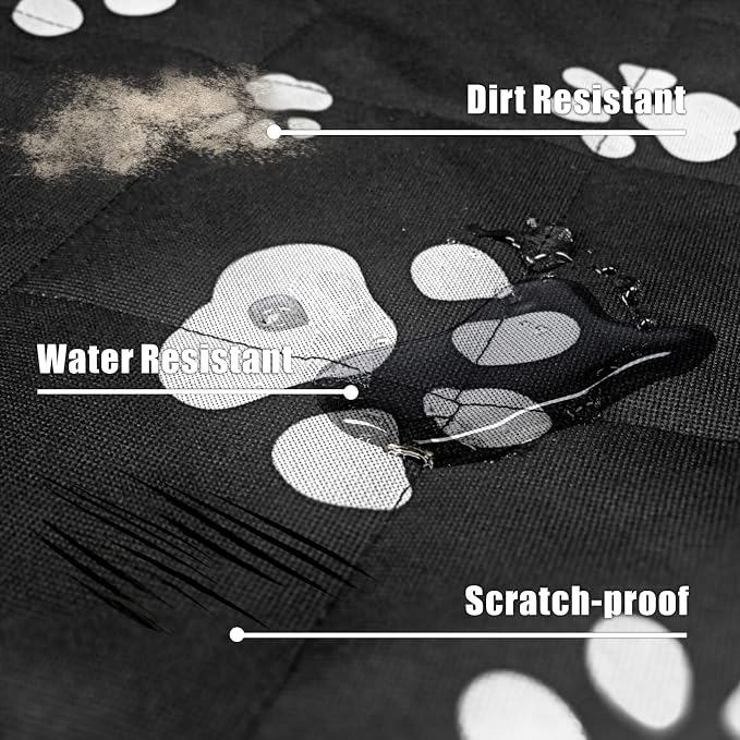 Veckle SUV Cargo Liner for Dogs - Trunk Cover with Bumper Flap Protector | Water Resistant Pet Cargo Cover, Non-Slip Mat, Dog Car Seat Cover Prevents Scratches Pet Hair Mud Dirt for Full-Size SUV