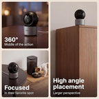 AI Pet Camera Indoor, Multi-Pet Recognition for Up to 6 Pets, 2K 3MP Dog & Cat Camera with 360° Auto Tracking, AI Daily Summaries, Night Vision, 2-Way Audio, 2.4/5GHz WiFi
