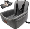 Dog Car Seat Bed 2 in 1 for Small/Medium Dogs up to 35 lbs,Adjustable Safety Leashes,Memory Foam with Soft Fabric Pets Travel Car Bed,Easily Installed in Front and Back seat,Removable and Washable.