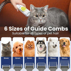 PAWSPIK Professional Dog Grooming Vacuum Kit, Dogs & Cats, Direct Handheld Control, 7 Grooming Tools, Deshedding and Dematting for Grooming, Large 2.2L Dust Bin, UL, HEPA Filter | Direct Handheld Control, 7 Grooming Tools, Deshedding and Dematting for ...