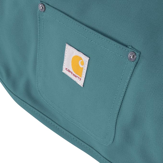 Carhartt Firm Duck Dog Chore Coat, Insulated Weather Resistant Jacket for Cold and Windy Conditions, Harbor Teal, Small